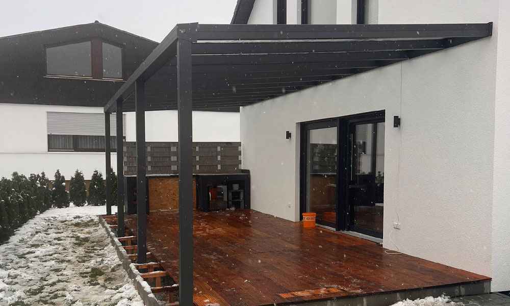 Terrassenüberdachung-im-Winter Produkt von Zitberg Überdachungen